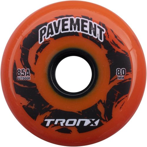 TronX Outdoor Pavement Asphalt Inline Roller Hockey Wheels 8 Pack (80mm)