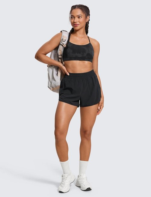 CRZ YOGA Butterluxe Y-Back Sports Bra - Padded Low Impact Workout Top for Women | Comfortable Fit