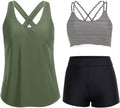 Holipick Tankini Swimsuits for Women - Tummy Control Bathing Suit Set with Bra & Boy Shorts | 2026 Collection