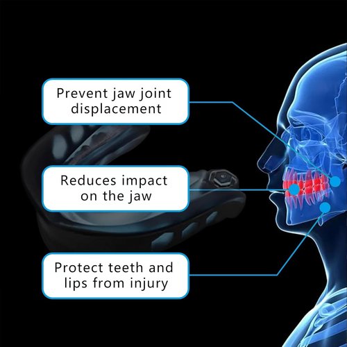 Kids Sports Mouthguard - 2 Pack with Case & Strap | Ideal for Football, Boxing, Basketball, Ages 4-7
