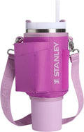 STANLEY All Day Quencher Crossbody Bag - 40 oz Tumbler Carrier with Phone Holder & Detachable Strap | BPA-Free | Dark Blossom