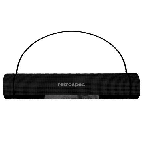 Retrospec Pismo Yoga Mat w/Nylon Strap for Men & Women - Non Slip Excercise Mat for Yoga, Pilates, Stretching, Floor & Fitness Workouts, Moonlight
