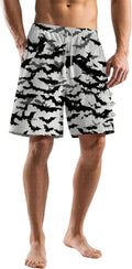Domirica Men's Casual Beach Shorts - Breathable Wide Leg Summer Pants with Elastic Waistband | Plus Size Available