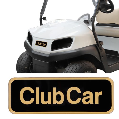 Roykaw Golf Cart Emblem, Tempo Name Plate, Golf Cart Logo Badge Emblem Compatible with Club Car Tempo Gas & Electric, OEM# 47605590001, 7.72‘’x 2.68’’