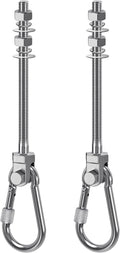 SELEWARE Heavy Duty Swing Hangers - 1500LB Capacity Stainless Steel Hooks for Wood/Steel Beams | 7" x M2/5" Porch Swing Hardware