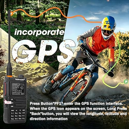 2Pack Handheld GMRS Radio with GPS APRS NOAA Long Range Walkie Talkies
