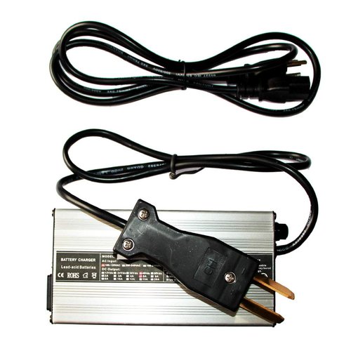 ScaAuto 48 Volt Golf Cart Charger 48 Volt 5A Battery Chargers Trojan Golf Cart Batteries Golf Cart Accessories with Crows Foot Plug for Ezgo Yamaha Club Car TXT Super Hauler