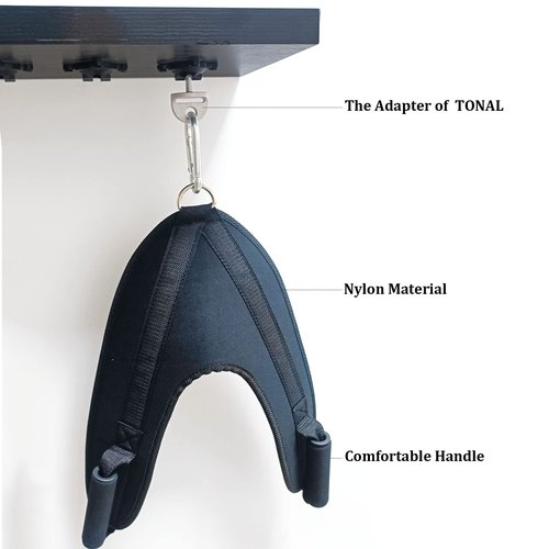 JILINWEI Tonal Accessories with T Lock Adapter,Tonal Machine Gym Accessories,Ab Cable Crunch Harness for Tonal Core Muscle Training