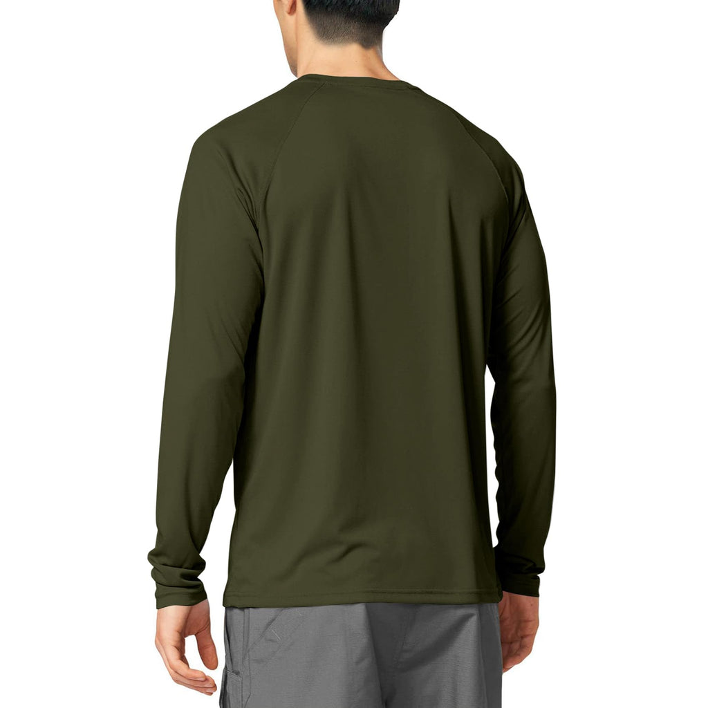 3rd hill Mens Swimming Shirts Short Sleeve UPF 50 Quick Dry Sun Protection Rash Guard Shirts for Fishing Running