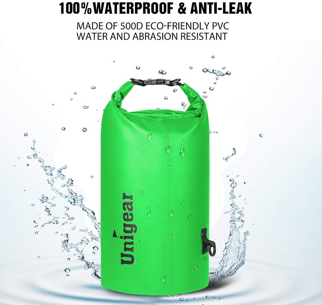 Unigear Waterproof Dry Bag - Lightweight Floating Storage for Kayaking, Fishing & Camping | 2L-40L Sizes