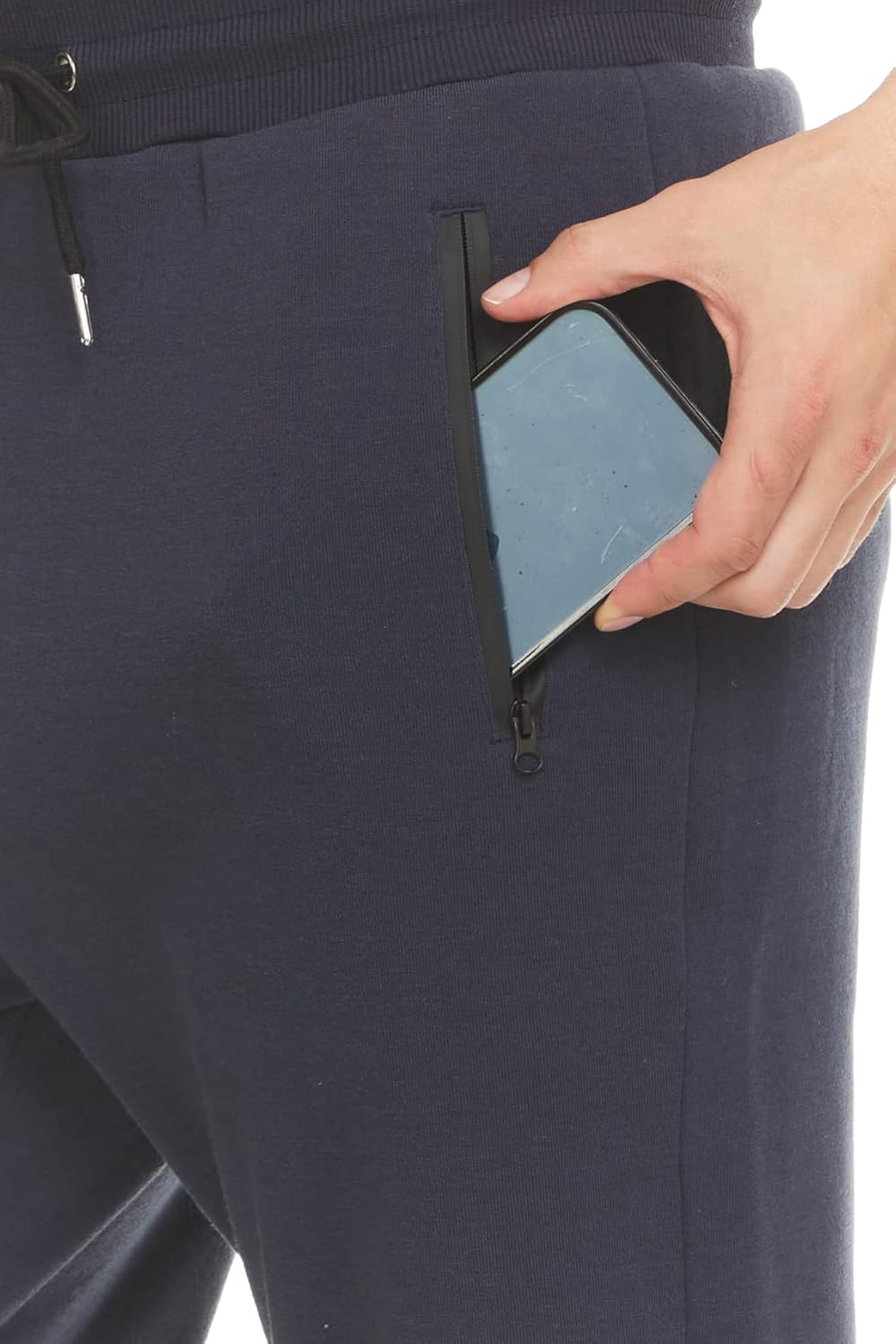 PURE CHAMP Men's Fleece Jogger Sweatpants - 3 Pack with Zipper Pocket | Sizes S-3XL