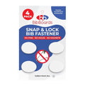 bibSNAPS Race Bib Clips - Secure Fasteners for Running & Cycling Numbers - Non-Magnetic, Soft & Reusable, White (4pcs)