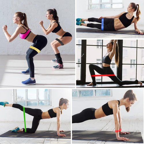 Resistance Bands for Exercise, EASYTAO 17PCS Resistance Bands, Latex Elastic Yoga Straps with Handles, Carrying Bag, Ankle Straps and Anchor Accessory for Door Yoga