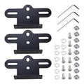 WSDMAVIS 3Pcs Aluminum Bicycle Reflector Bracket with M8x4 Screws & Washers for Bike Rear Rack Reflector Mount Tail Light Clip for Cycling Enthusiasts Enhances Safety