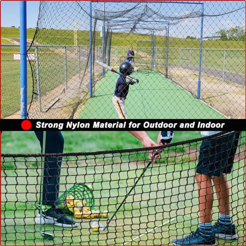15x20FT Heavy Duty Golf Net & Sports Barrier Net for Baseball, Hockey, Soccer, Multi-Purpose Practice