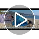 Purebox Sky Blue Beach Tent Sun Shelter with Canopy UPF50+ for 3-5 People