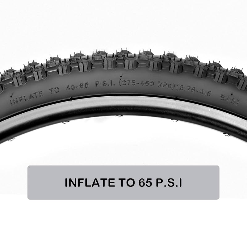 27.5x2.1 Inch MTB Tire Set 2 Pack with Tubes & Levers – Complete Replacement Kit