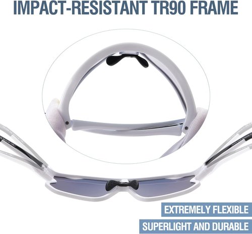 DUCO Kids Sunglasses - Lightweight TR90 Frame | UV400 Protection for Boys & Girls - DK268