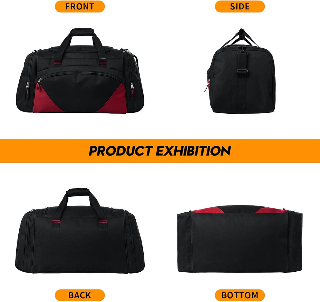 Skiennix Men's Gym Bag - 55L Large Sports Duffle for Lightweight Workouts | Durable & Stylish