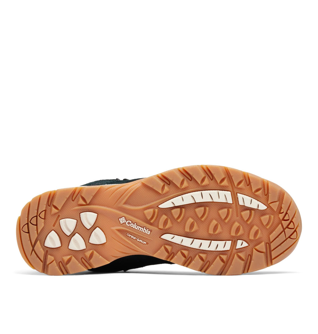 Columbia Womens Newton Ridge Plus Waterproof Amped, Black/Blush Rose, 5.5 Wide