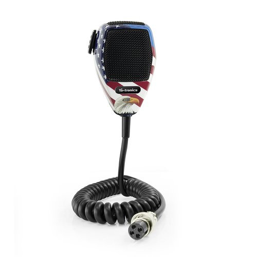 Y YO-TRONICS CB Microphone-4 Pin Noise Canceling CB Microphone, Amateur Radio and SSB Communications, Special USA Edition (YTM-CB66 USA)