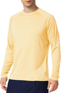 Baleaf Men's UV Protection Long Sleeve Rash Guard - Quick Dry, Lightweight, UPF 50+ for Fishing & Running