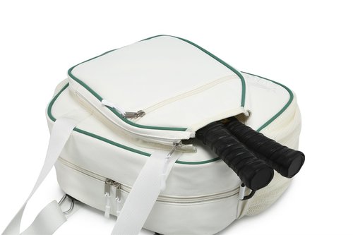 RAINBOW SMILE Crossbody Pickleball Bag With Shoes Compartment 2PS for Women and Men, Waterproof Pickle Ball Tote Shoulder