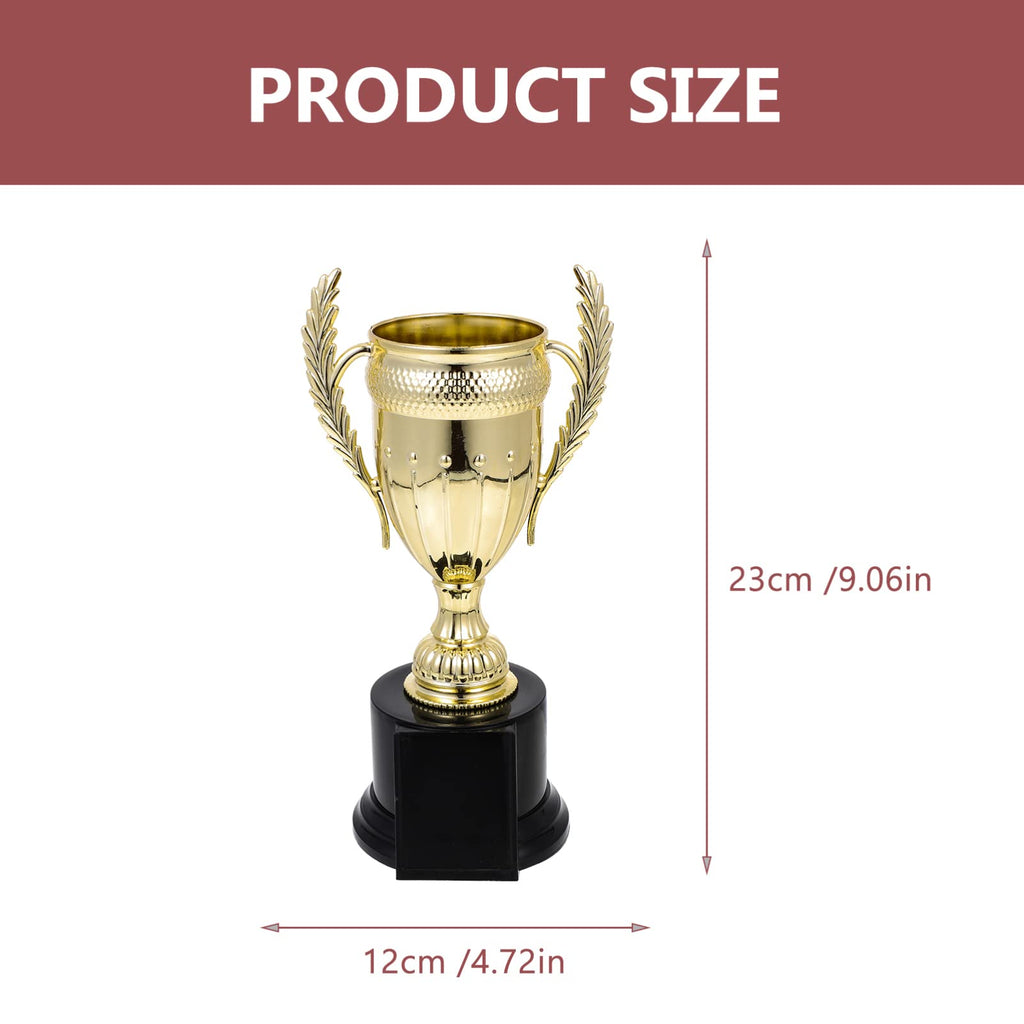 9.06" Plastic Gold Trophy Cup Sports Award Trophies Set Trophy Cup Winner Award Prize for Kids Sports Competitions School Field Day Ceremonies