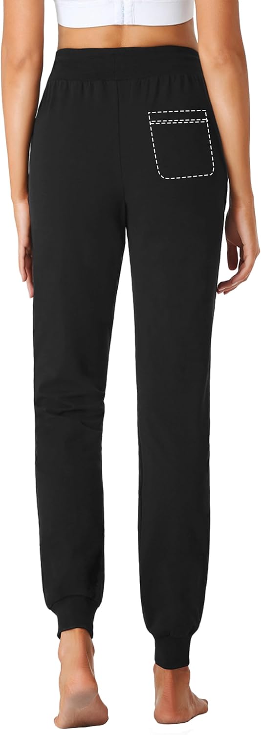 SEVEGO Lightweight Cotton Joggers for Women - Comfortable Athletic Pants | Available in 30/32/34/36 Inseam