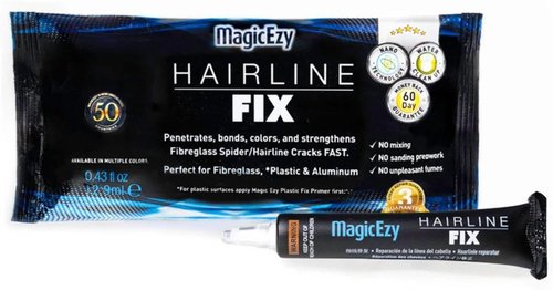MagicEzy Hairline Fix Gelcoat Repair Kit - Fix Cracks & Scratches Like a Pro - Strawberry Color for Boats & Jet Skis