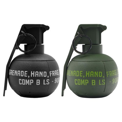 Zhongren M67 Plastic Hand Grenades Toy Dummy Grenade Model Tactcial Airsoft Paintball Army Role Play Prop for Age15+(Green)