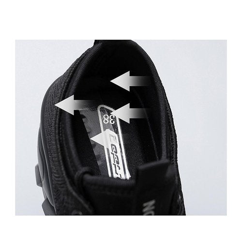 Women's Chunky Platform Comfort Orthopedic Wedge Walking Shoes Fashion Knitted Breathable Lace Up Lug Sole Casual Non-Slip Running Shoes With Arch Support (black, Adult, Women, 10, Numeric, US Footwear Size System, Medium)
