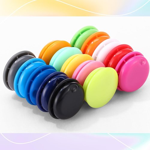 Kingdder Running Bib Clips - 30 Pcs Magnetic Race Number Holders for Runners | Colorful Fasteners