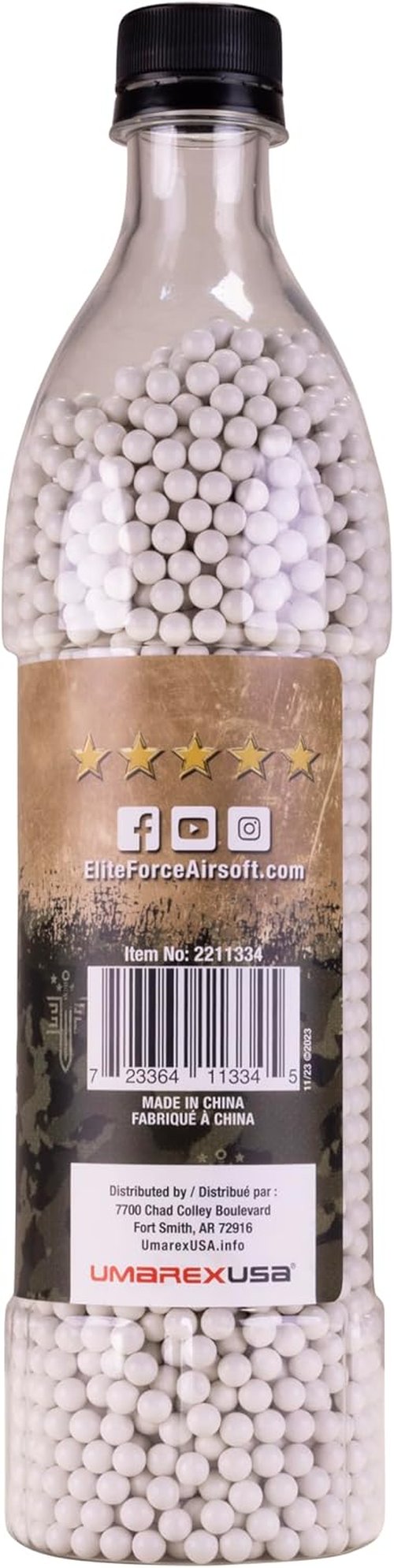 Elite Force 6mm Airsoft BBs - Premium Competition Grade, 4000 Count for Ultimate Precision