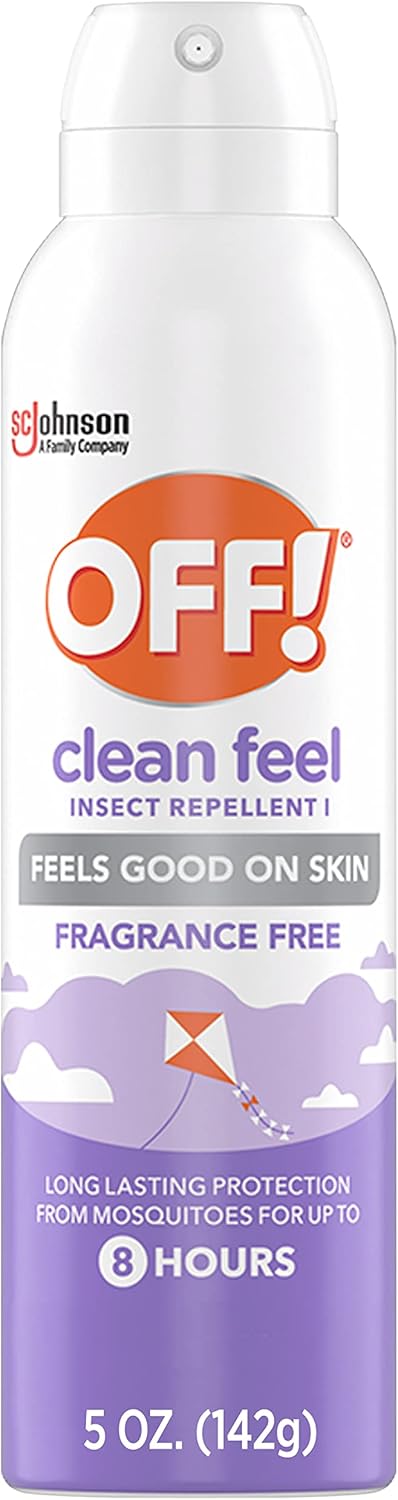 OFF! Clean Feel Insect Repellent - 20% Picaridin Bug Spray for Long-Lasting Protection | 5 oz