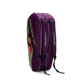 HUNDRED Strike Badminton and Tennis Racquet Kit Bag | Size: Large | Material: Polyester | 2 Compartments | Front Zipper Pocket | Padded Back Straps | Easy-Carry Handle | Prune Purple (6in1)
