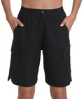 zsenoxaxi Women's Hiking Cargo Shorts Quick Dry Lightweight Shorts for Travel Athletic(Black,XXXL)