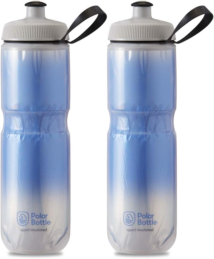 Polar Bottle Sport Insulated Water Bottle - Keeps Water Cooler 2X Longer - BPA Free, Leak Proof Squeeze Bottle for Sports & Biking