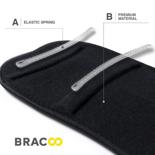 Bracoo Elbow Support Brace, Adjustable Compression with Dual Stabilizers Splint for Sprain, Joint Pain Relief, Tendonitis, Tennis-Golfer's Elbow Treatment, Reversible, EP30