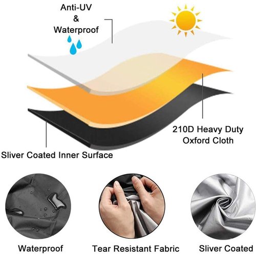 Treadmill Cover, YolieraArt Waterproof Dustproof Running Machine Cover with Windproof Drawstring and Air Vents for Home Gym, Sunscreen Protector for Running Machines (Black, 79x60x38 Inches)