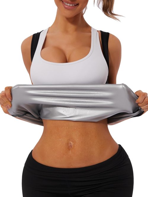 NINGMI Sauna Vest for Women - Sweat-Enhancing Workout Tank Top | Body Shaper & Waist Trainer