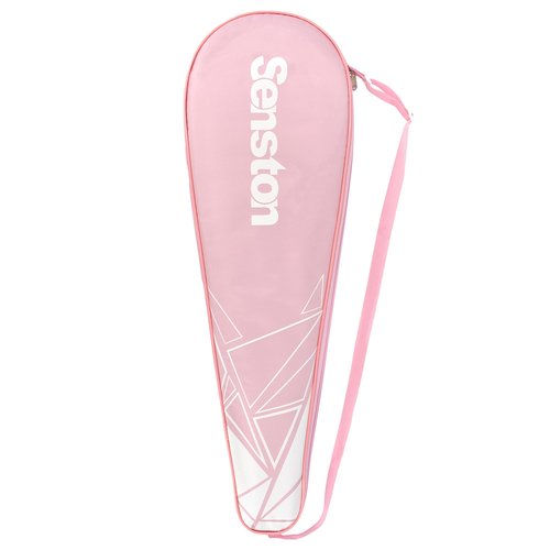Senston Badminton Racket Cover Pink Color Badminton Racket Bag with Adjustable Shoulder Strap