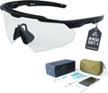 Skiennix Shooting Glasses - Anti-Fog High Definition Lenses | ANSI Z87+ Certified Tactical Safety Glasses for Men & Women