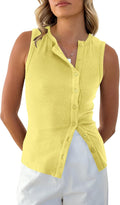 Skiennix Women's Slim Fit Ribbed Tank Top - Stylish Sleeveless Summer Vest in Solid Colors