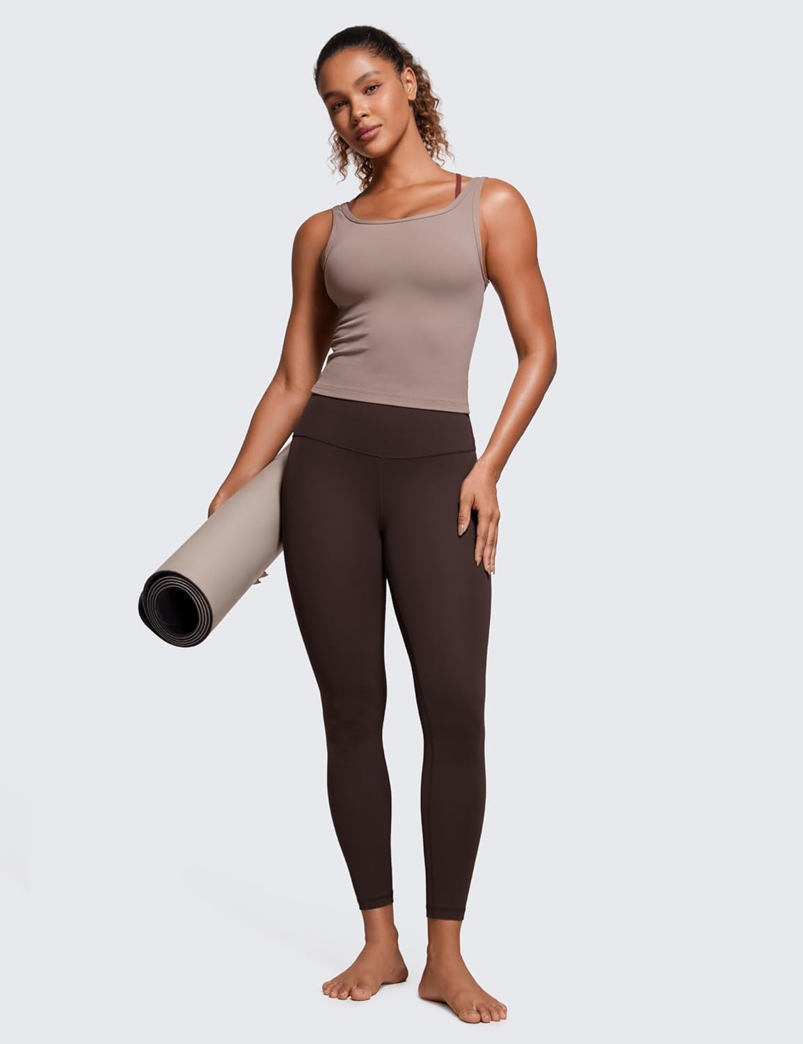 CRZ YOGA Yoga Leggings - Buttery Soft High Waisted Workout Pants | 25" Length for Ultimate Comfort