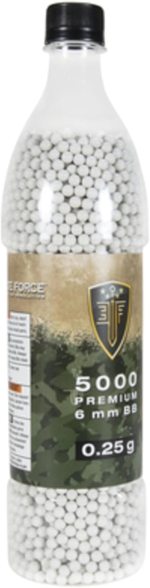 Elite Force Premium 6mm Airsoft BBs - .25 Gram, 2700 Count for Ultimate Precision