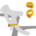 Bone Brake Tie (2 Packs), Bike Brake Lever Rubber Bands, Elastic & Durable Silicone Ring Strap on Grips or Handlebars, Cute Cartoon Duck Parking Handbrake Ties for Kids & Adults (2-Pack - Patti Duck)