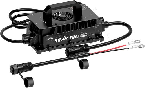 LiTime 58.4V 18A Lithium Battery Charger - IP65 Waterproof Smart Charger for 48V LiFePO4 Battery