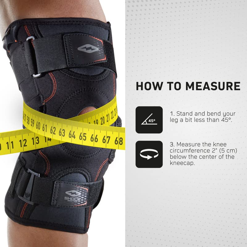 Shock Doctor XL Knee Brace Support with Side Stabilizers for Meniscus & Ligament Injuries