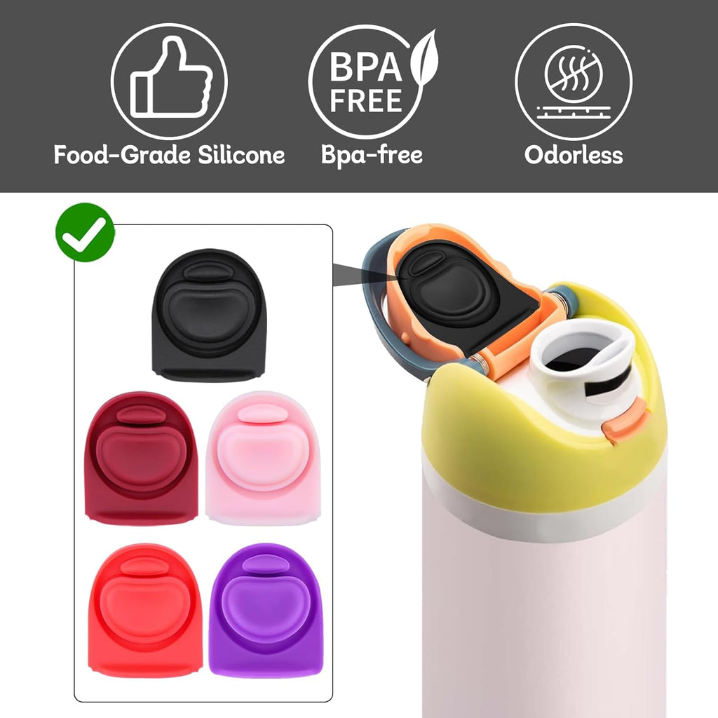 Owala | 5-Pack Replacement Rubber Stopper Seals - Silicone Lid Caps for 16oz to 40oz Water Bottles